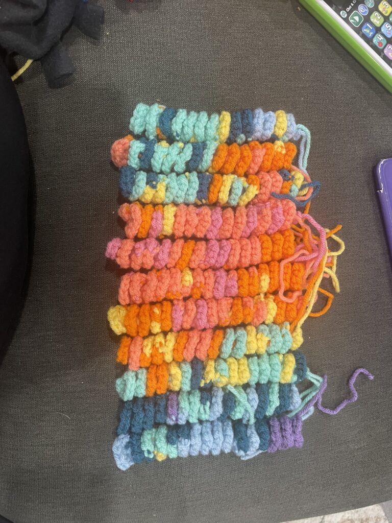 completed tentacles before making the head. 