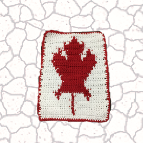 June Canadian Maple Leaf Throw Pillow
